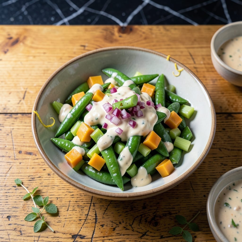 Sweet Pea Salad Recipe With Mayonnaise: Retro Picnic Sweetness With Crisp Peas Sweet Pea Salad Recipe With Mayonnaise: Retro Picnic Sweetness With Crisp Peas