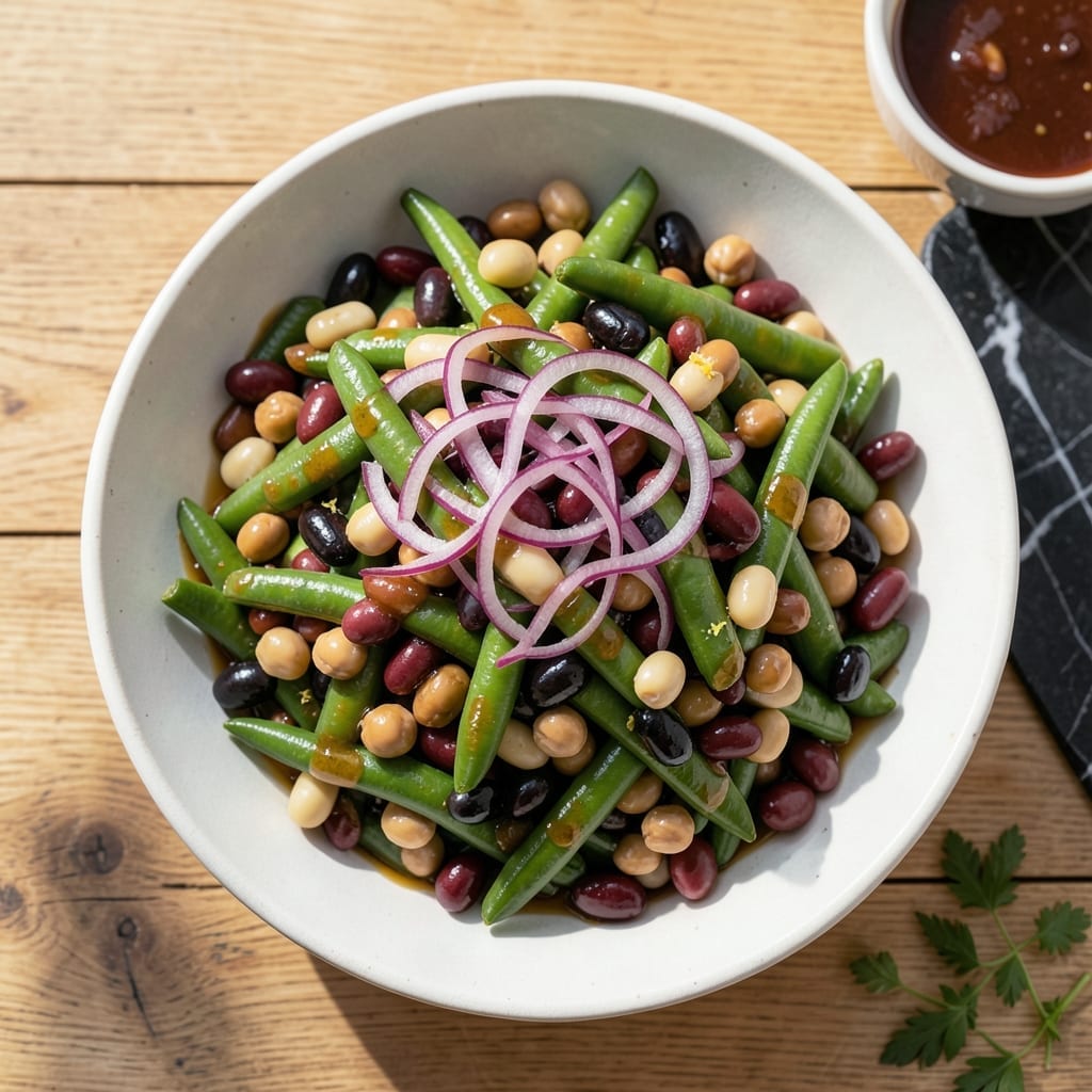 5 Bean Salad Recipe Apple Cider Vinegar: Colorful Medley With Sweet-Tart Dressing