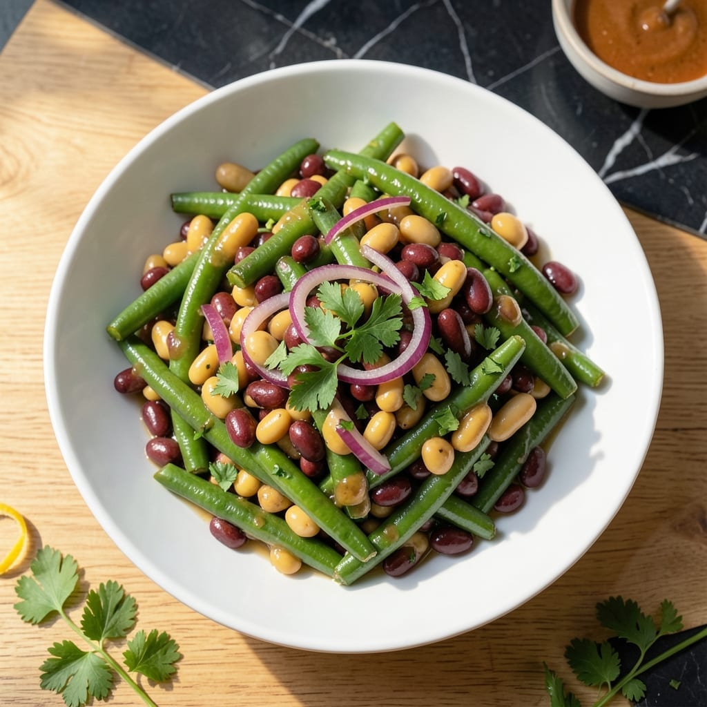 3 Bean Salad Recipe With Green Beans: Zesty Garden Medley for Potlucks