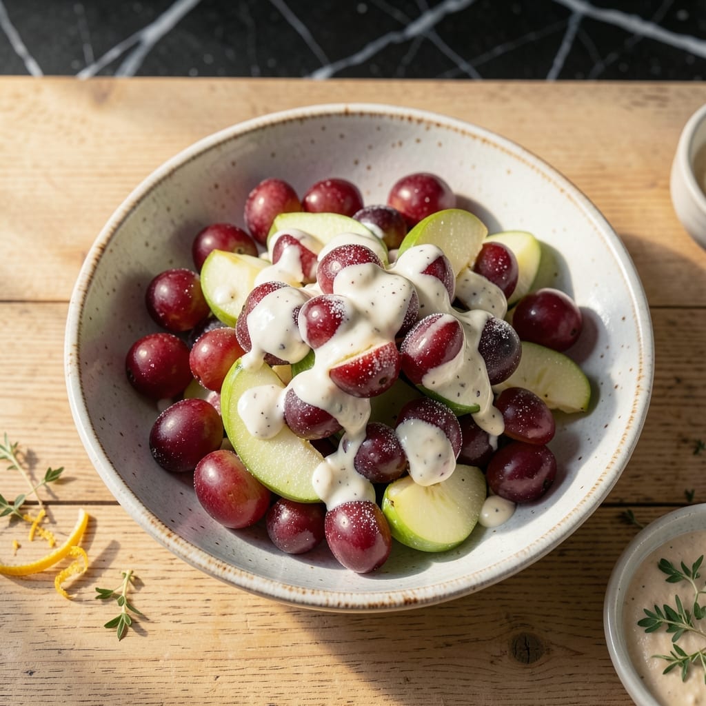 Grape Apple Salad Recipe Cream Cheese: Sweet Crunch With Velvety Dressing