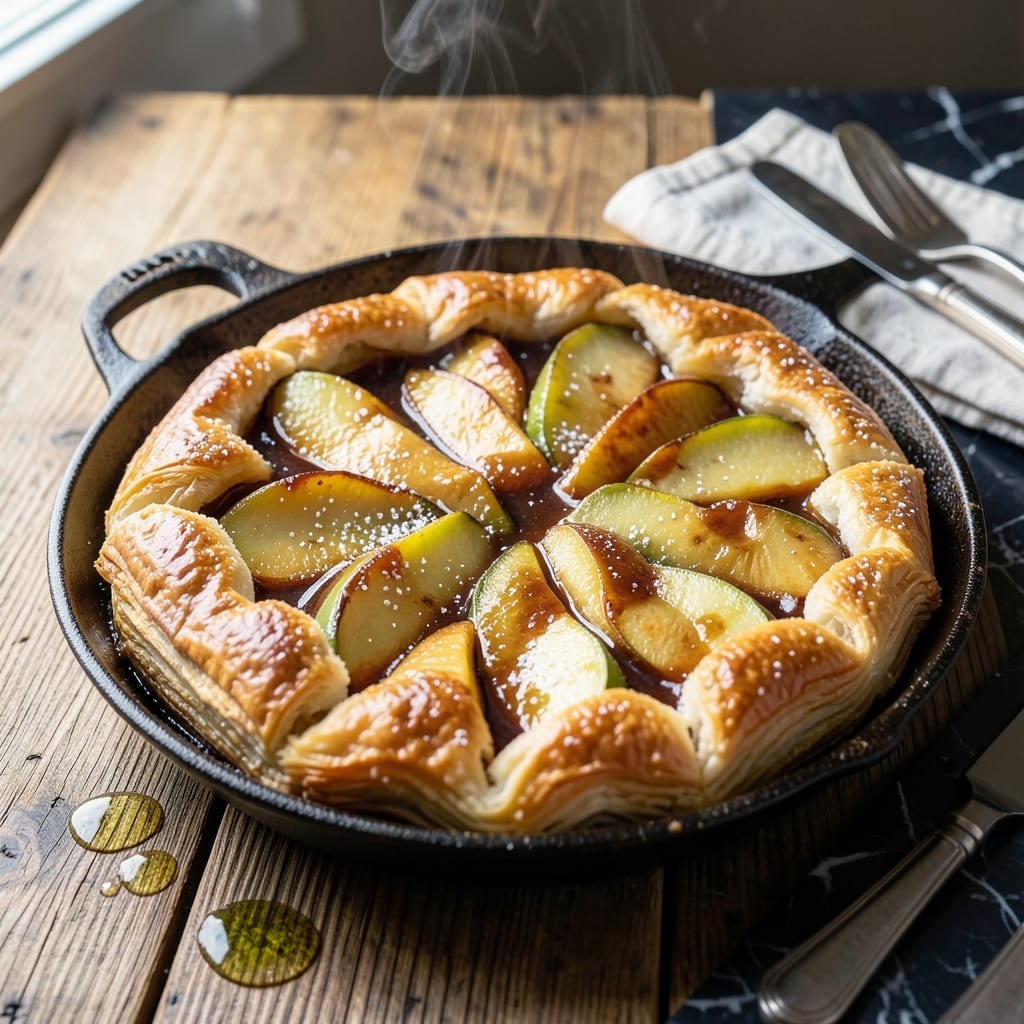 Recipe for Apple Tatin: Upside-Down Caramelized Apple Delight