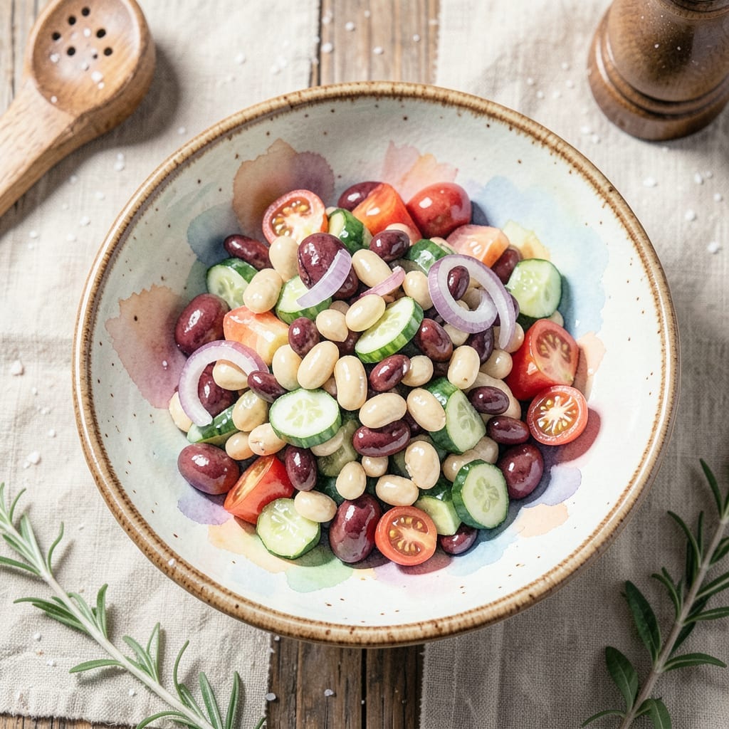 Bean Salad Recipe With Balsamic Vinegar: Zesty Garden Medley