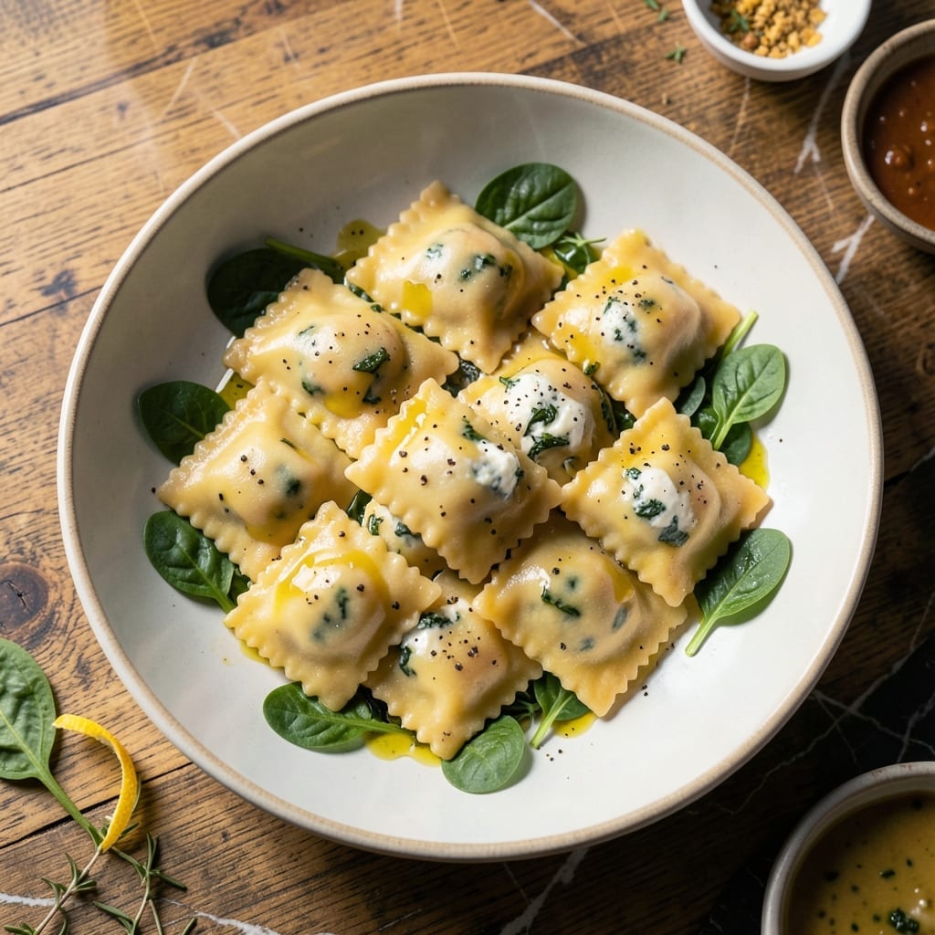 Ravioli Pasta Recipe Veg