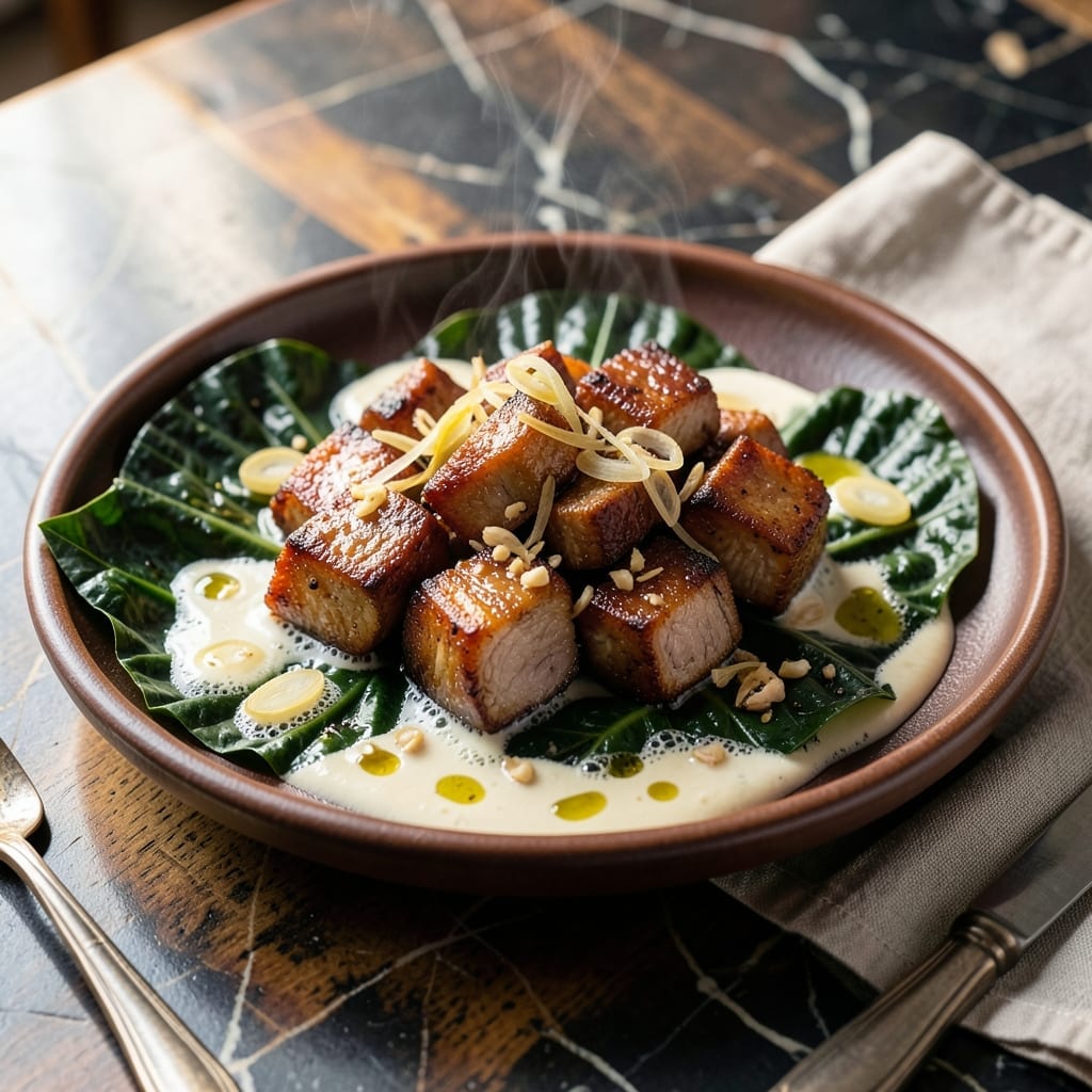 Laing Recipe With Pork Belly: Filipino Coconut Milk Stew With Tender Meat