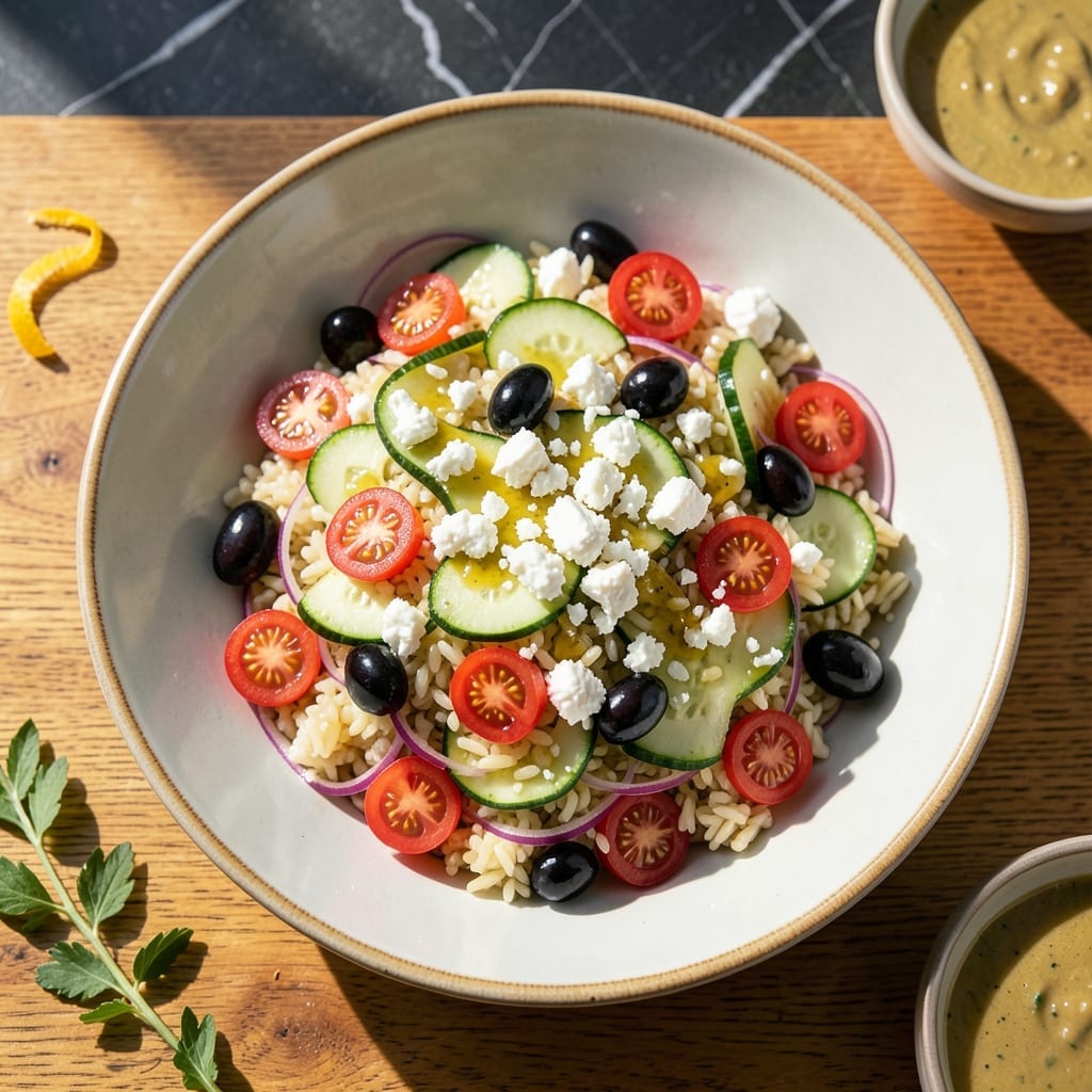 Orzo Salad Recipe With Feta: Mediterranean Brightness in Every Forkful