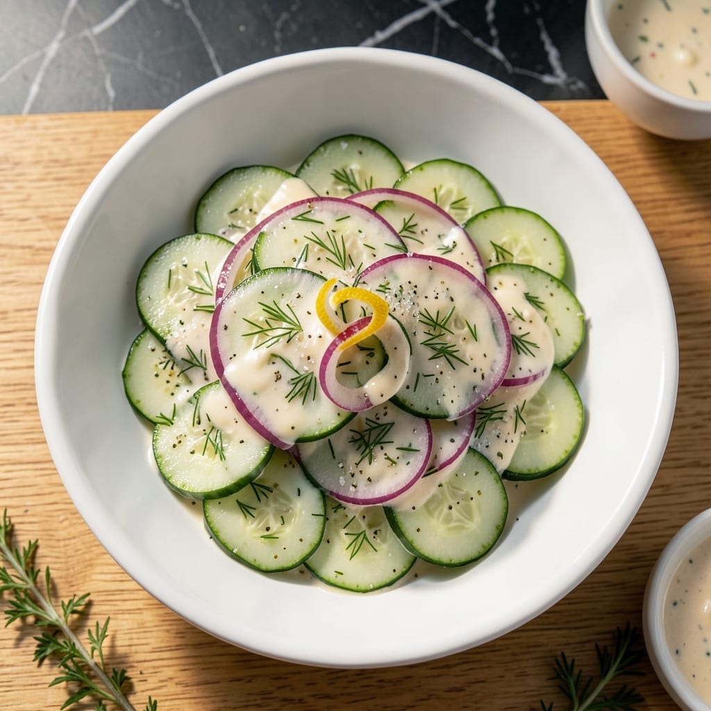 Cucumber Salad Recipe Mayo Vinegar: Cool and Creamy Garden Freshness
