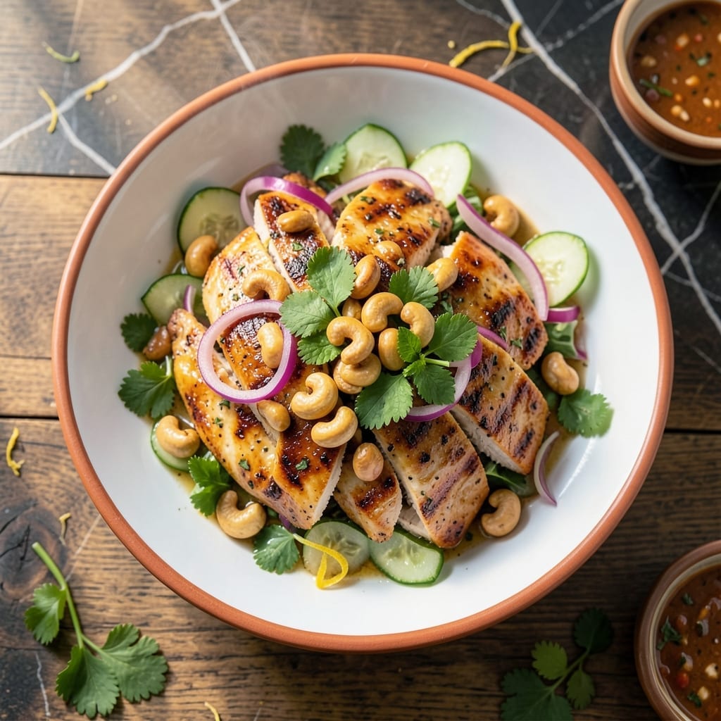 Chicken Cashew Nut Salad Recipe Bangladeshi: Spiced Crunch With Fresh Herbs