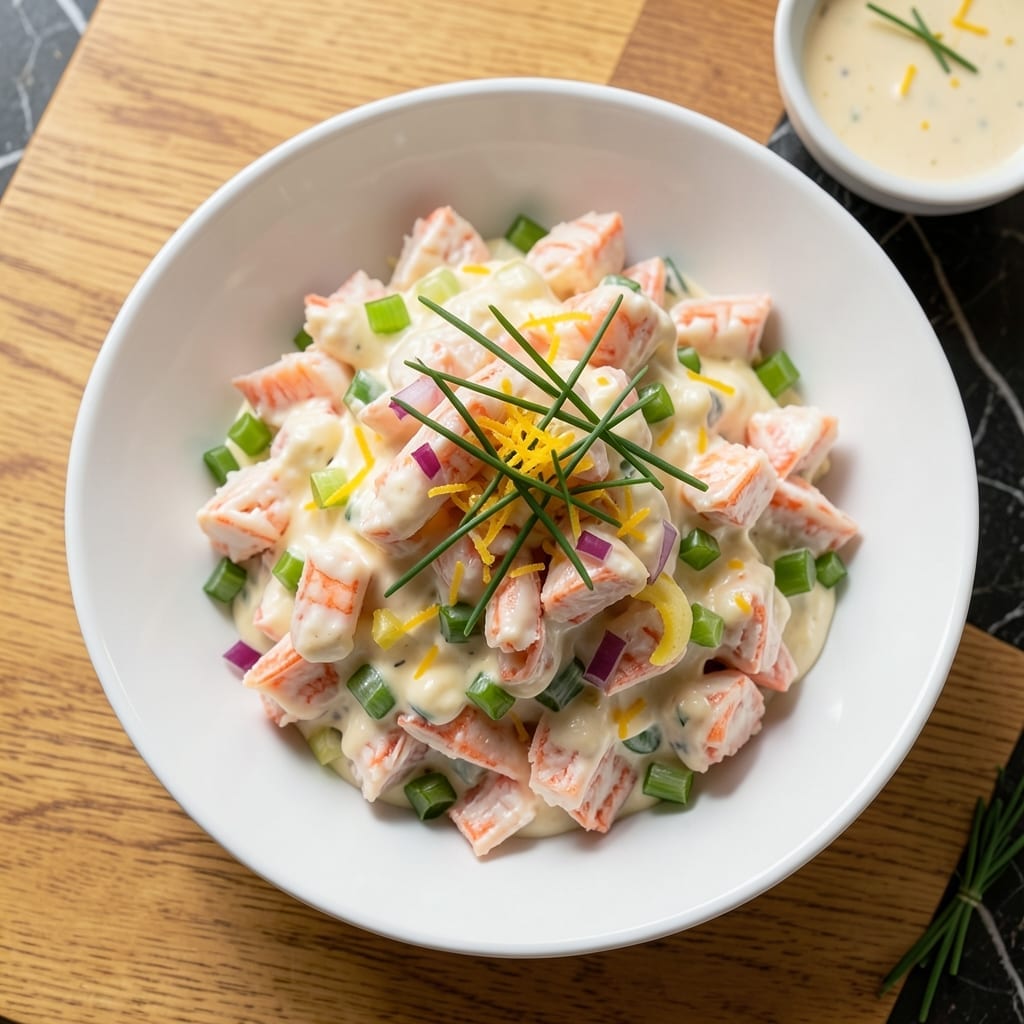 Crabmeat Salad Recipe With Mayonnaise: Chilled Seafood Elegance With Lemon Zest