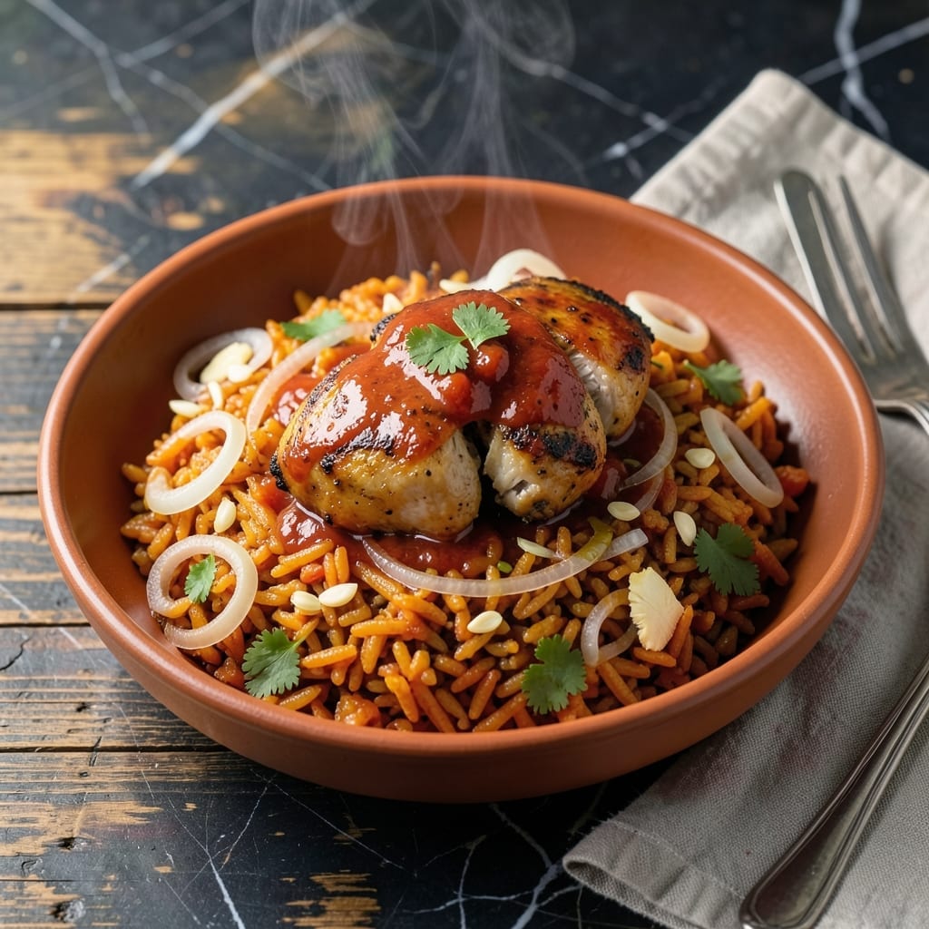 Ghanaian Jollof Rice Recipe With Chicken: West African One-Pot Wonder