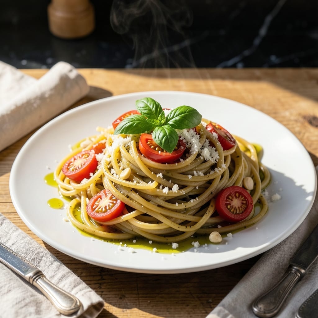 Pasta Recipe 578385: Al Dente Bite with Rustic Tomato Sauce