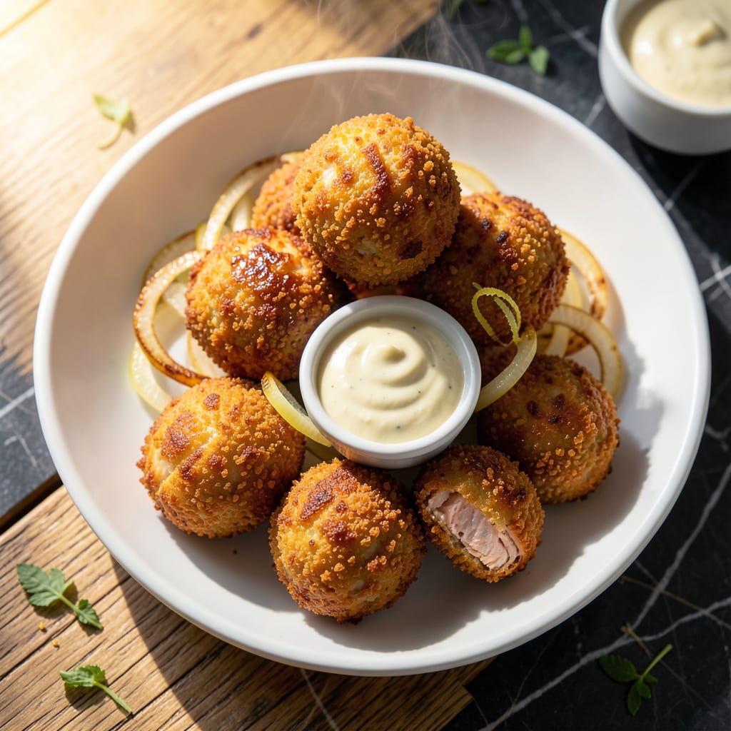 Visual representation of Air Fryer Salmon Croquettes Recipe: Crispy Bites With Flaky Centers