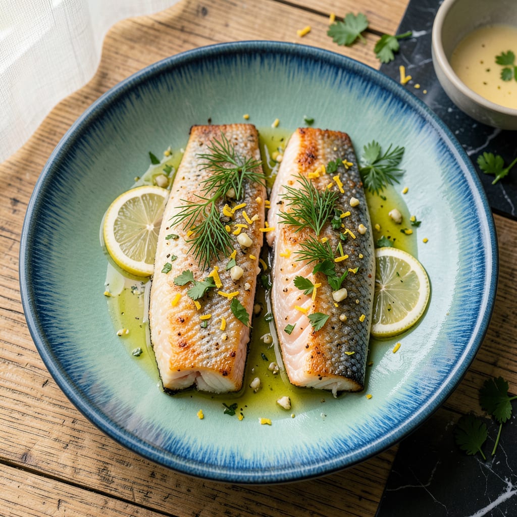 Complete air fryer trout recipe overview image