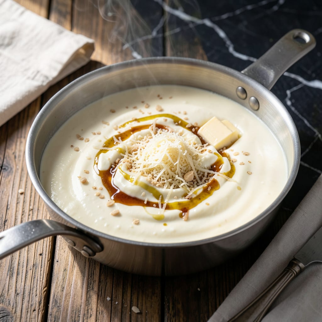 alfredo sauce recipe homemade detailed visual guide