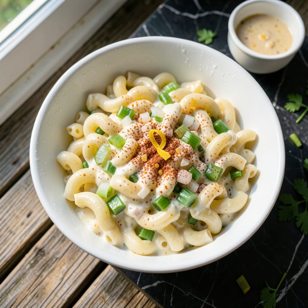 Visual representation of Amish Macaroni Salad Walmart Recipe: Classic Creamy Crunch with Garden Freshness