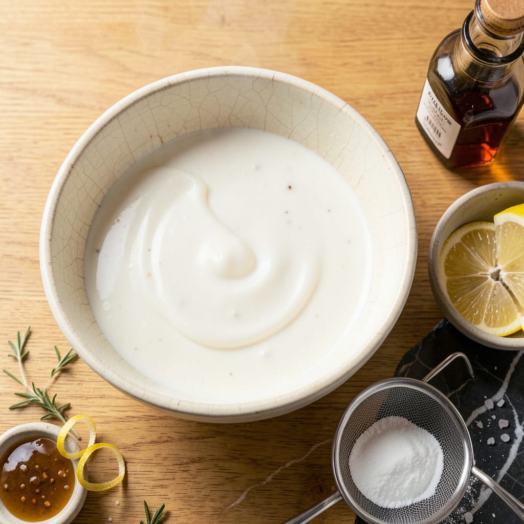 Angel Food Cake Glaze Recipe: Light Vanilla Drizzle for Airy Layers illustration with key details