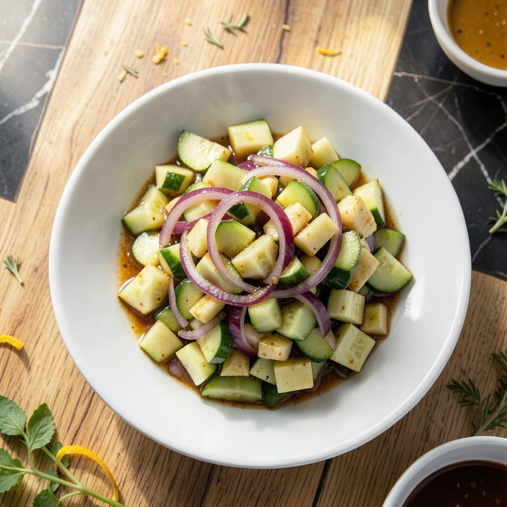 Visual representation of apple cucumber relish recipe easy