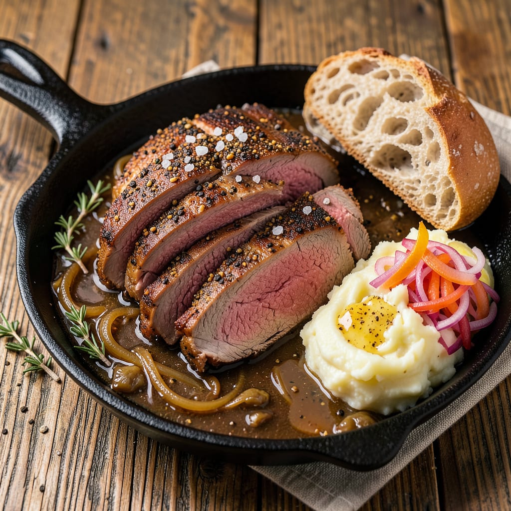 Arby's Roast Beef Recipe: Slow Roasted Tenderness With Au Jus Magic illustration with key details