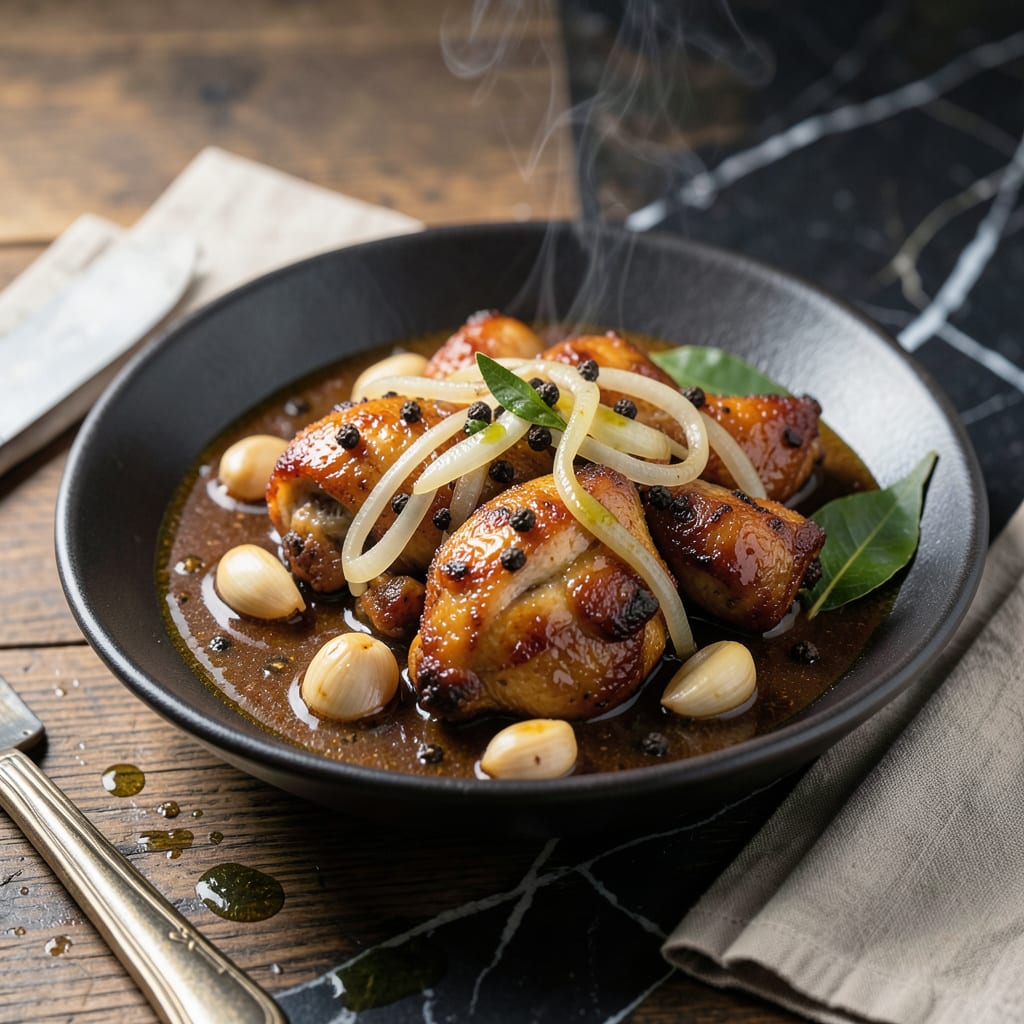 Complete Authentic Filipino Chicken Adobo Recipe: Tangy Vinegar Braised Delight overview image