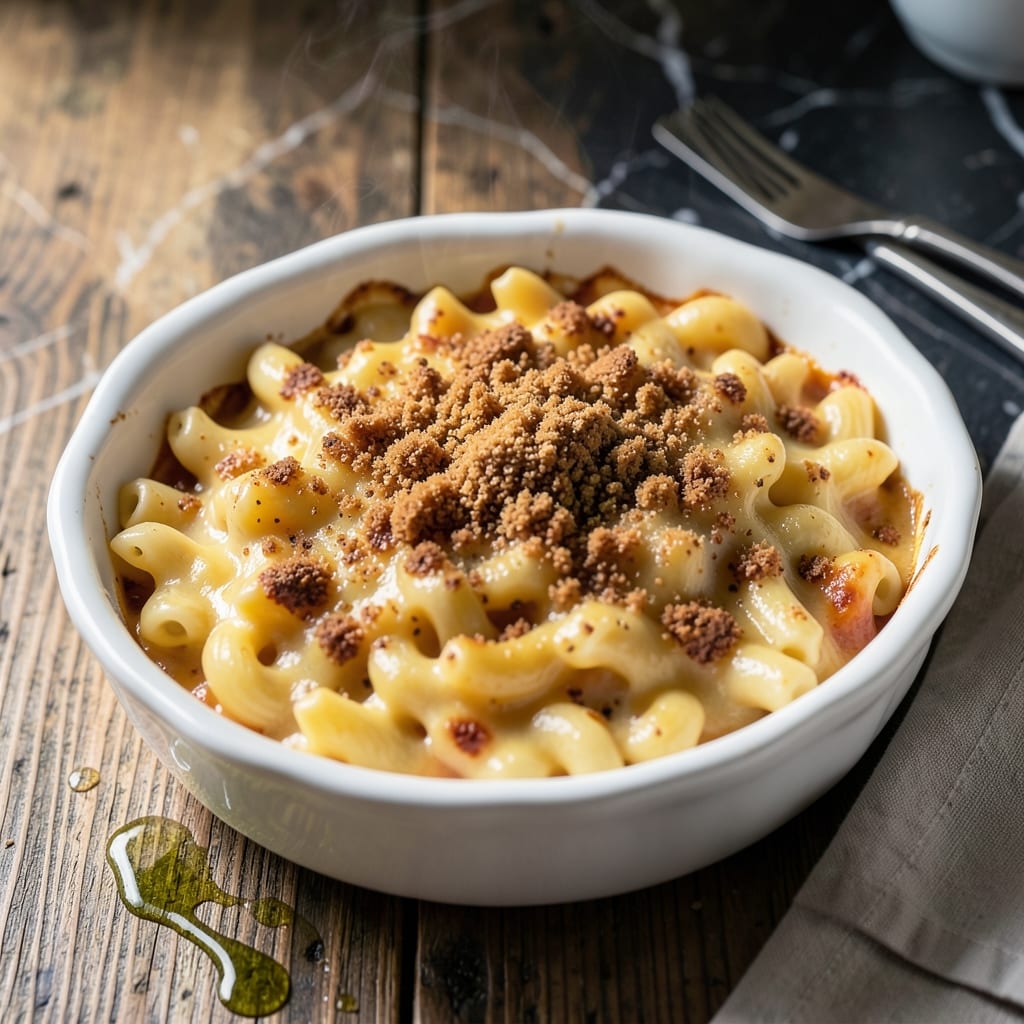Mueller's Baked Mac and Cheese Recipe With Cornstarch: Ultra Creamy and Bubble-Topped