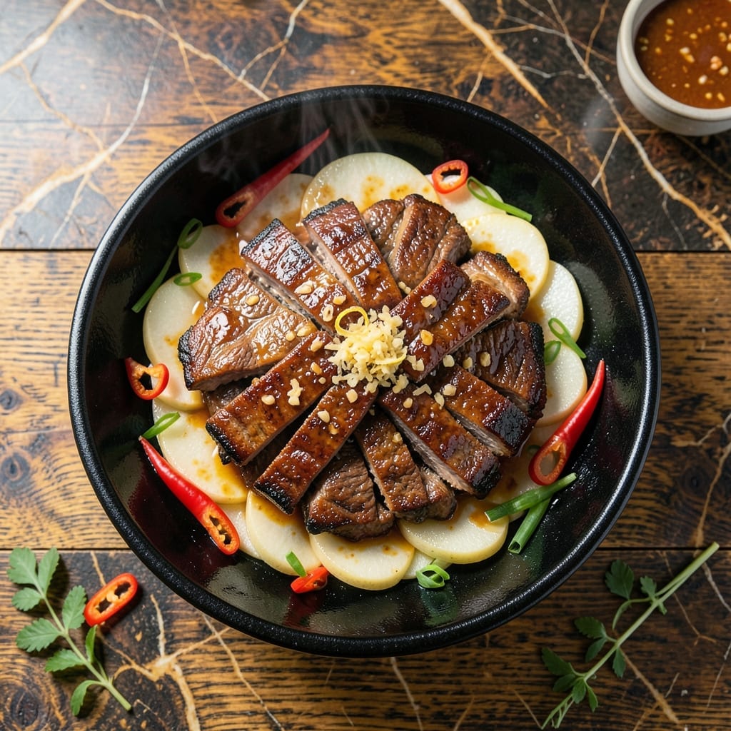 Korean BBQ Recipe Beef Short Ribs: Sweet and Savory Marinated Galbi