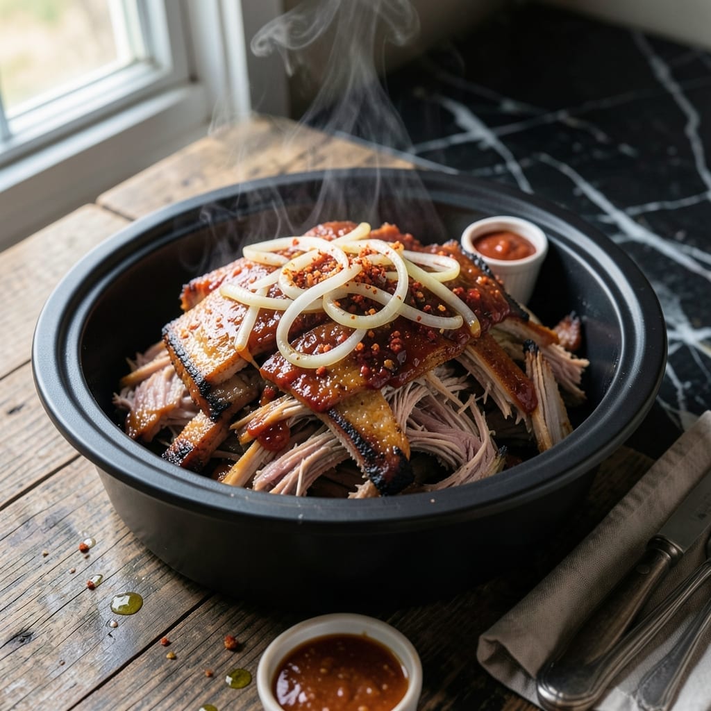 NC BBQ Recipe Slow Cooker: Eastern-Style Vinegar Sauce Simplicity