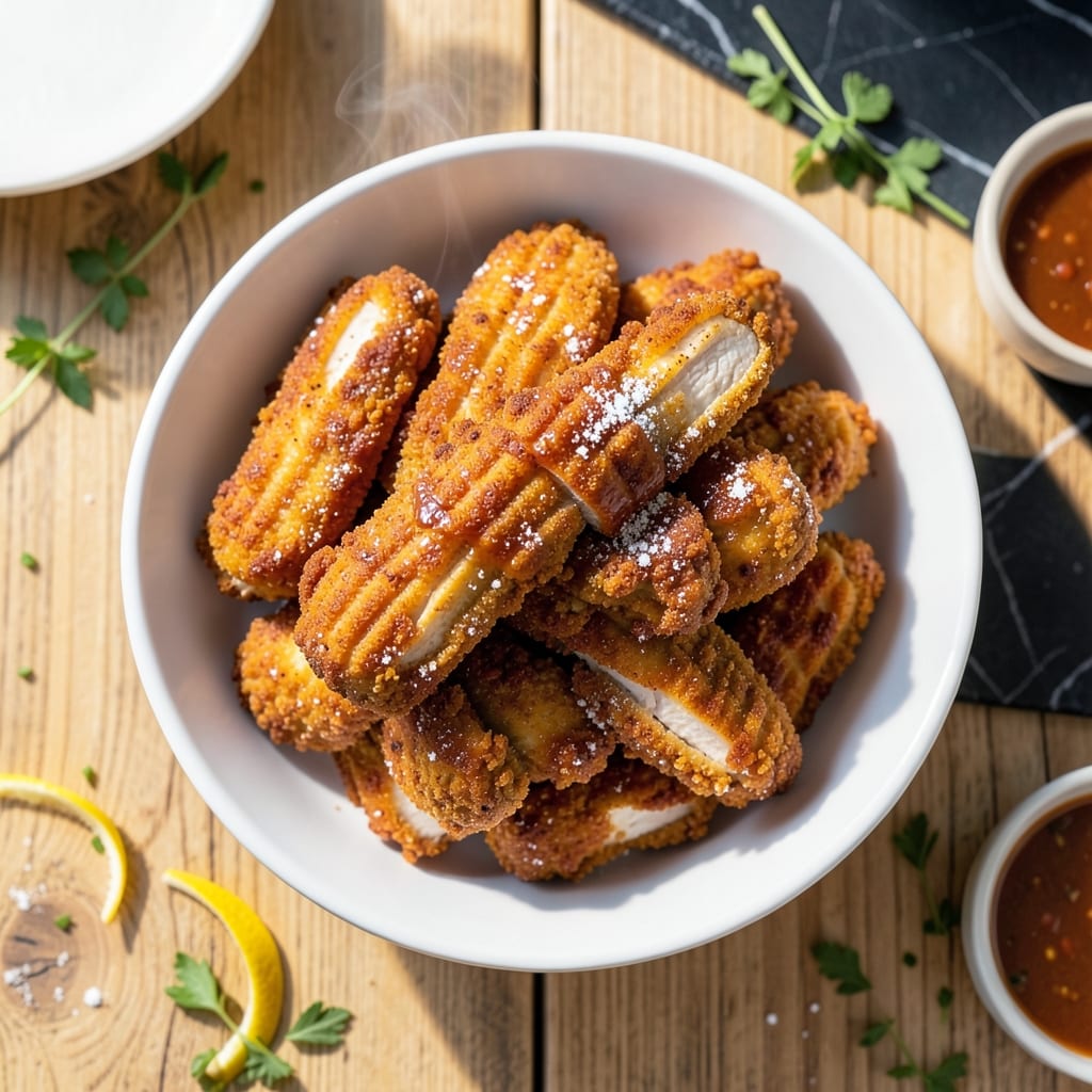 Fried Chicken Strips Recipe With Flour: Ultra Crispy Bites with Tender Centers Fried Chicken Strips Recipe With Flour: Ultra Crispy Bites with Tender Centers