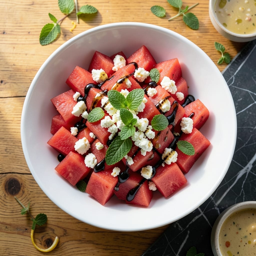 Watermelon Feta Salad Recipe Balsamic: Refreshing Sweet-Savory Summer Bites