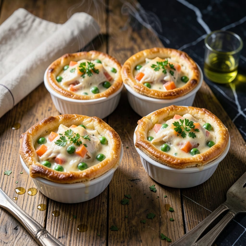 Mini Chicken Pot Pie Recipe Bisquick: Individual Servings With Flaky Biscuit Tops Mini Chicken Pot Pie Recipe Bisquick: Individual Servings With Flaky Biscuit Tops