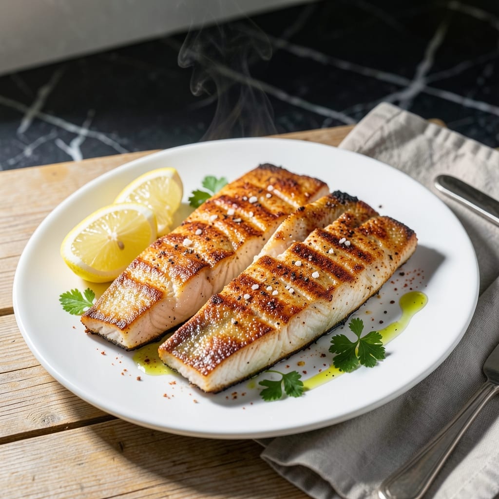 King Fish Recipe Pan Fried: Crispy Skin With Flaky White Fillets King Fish Recipe Pan Fried: Crispy Skin With Flaky White Fillets