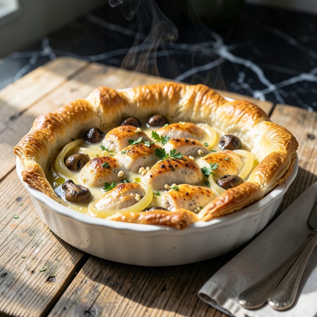 Jamie Oliver Chicken And Mushroom Pie Recipe 30 Minute Meals: Flaky Pastry Hugging Rich Filling Jamie Oliver Chicken And Mushroom Pie Recipe 30 Minute Meals: Flaky Pastry Hugging Rich Filling