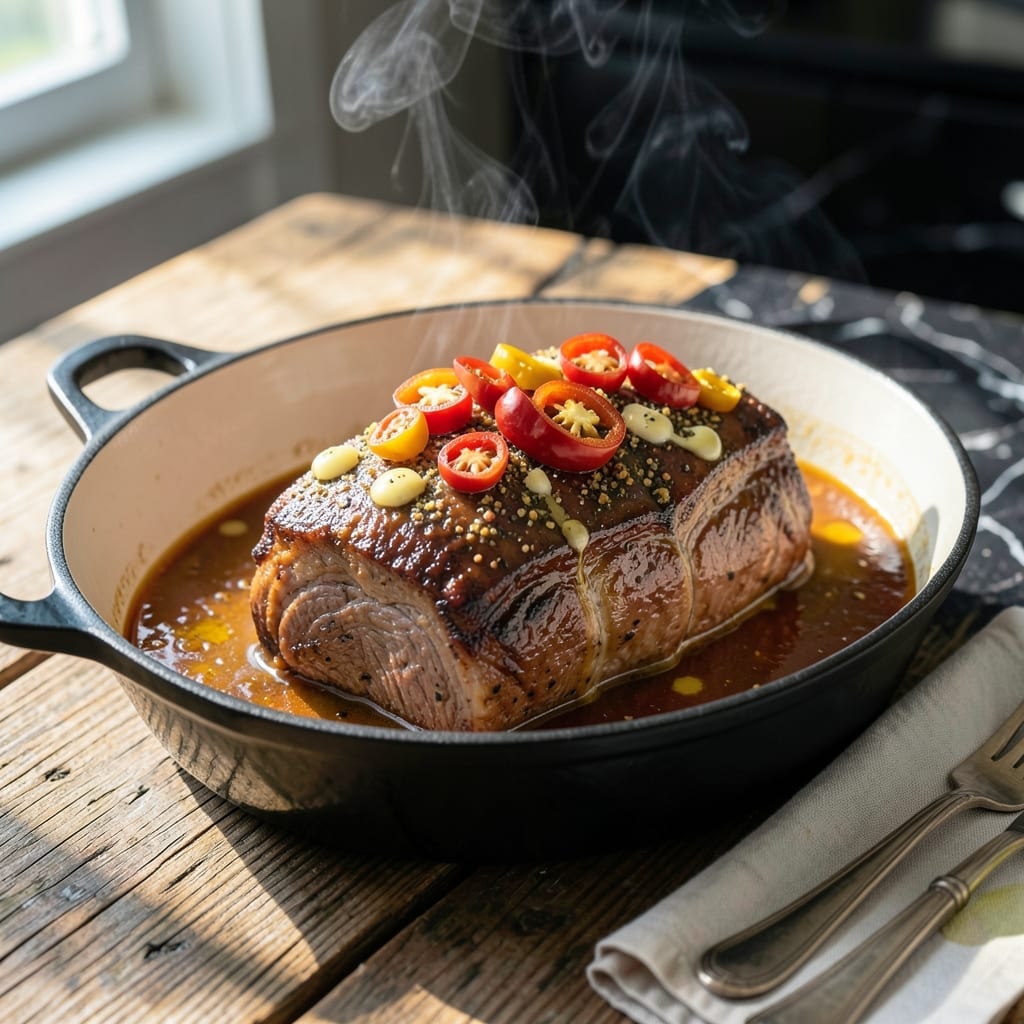 Mississippi Roast Recipe Dutch Oven: Pepperoncini and Ranch Slow-Cooked Magic