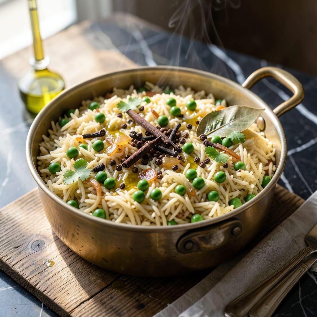 Matar Pulao Recipe by Food Fusion: Fragrant Basmati With Peas and Aromatic Spices