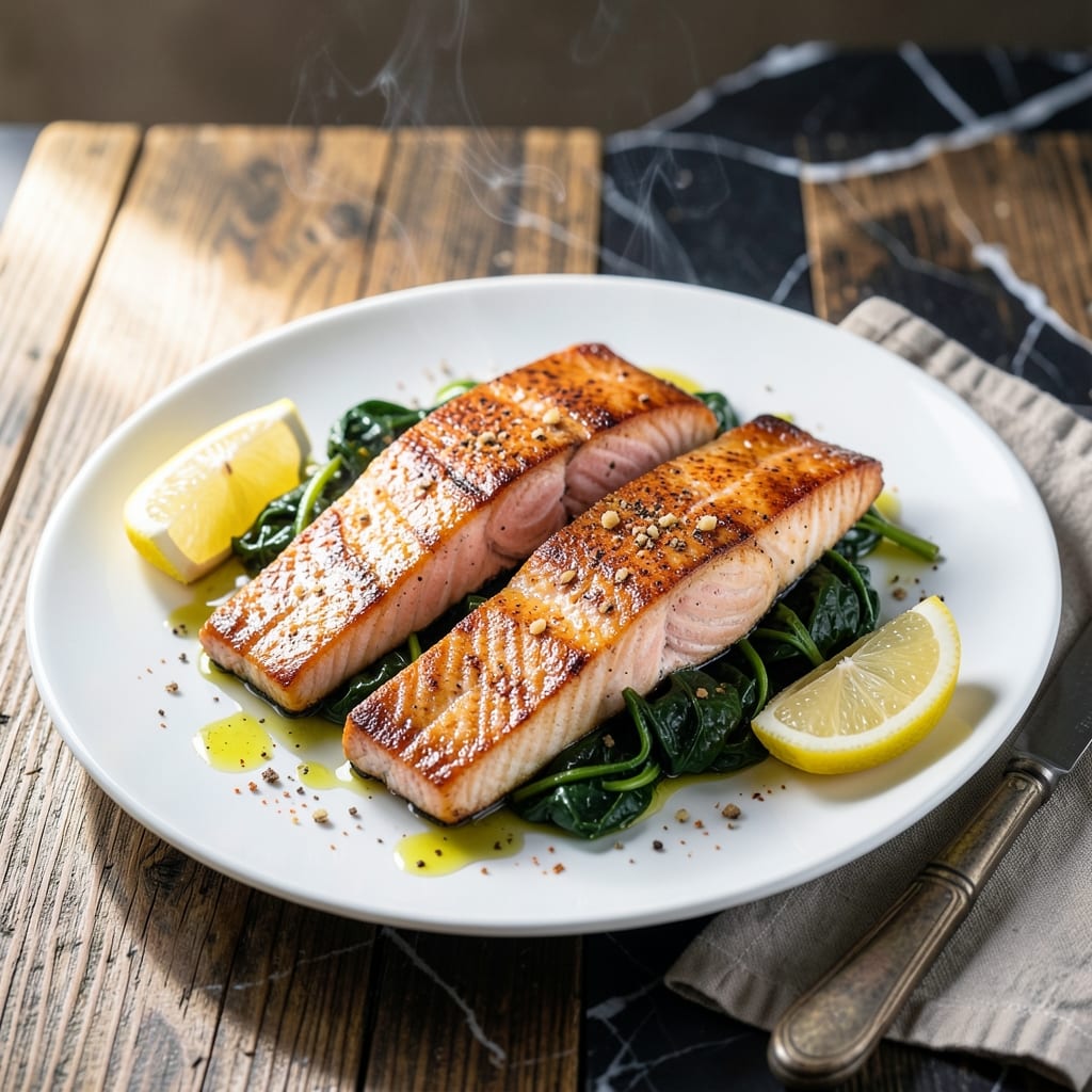 Pan Fry Salmon Recipe With Skin: Crispy Skin and Flaky Flesh in Minutes