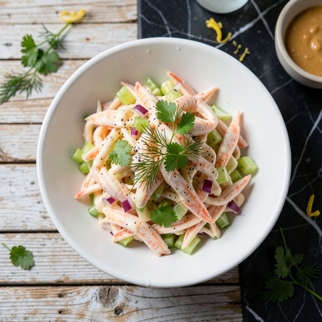 Recipe for Crab Salad Using Imitation Crab: Light and Flaky Seafood Delight