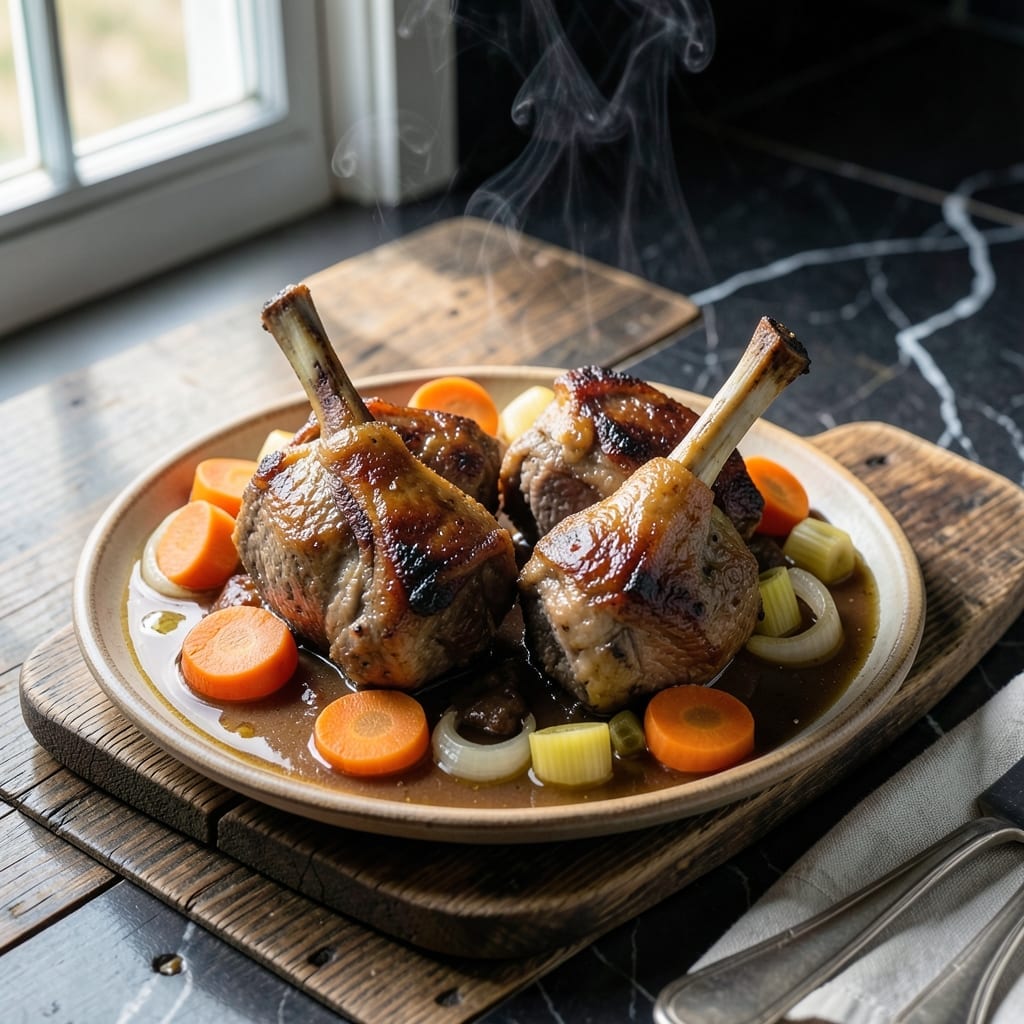 Slow Cooked Lamb Shank Recipe Without Wine: Fall-Off-The-Bone Tender With Herb-Infused Broth Slow Cooked Lamb Shank Recipe Without Wine: Fall-Off-The-Bone Tender With Herb-Infused Broth