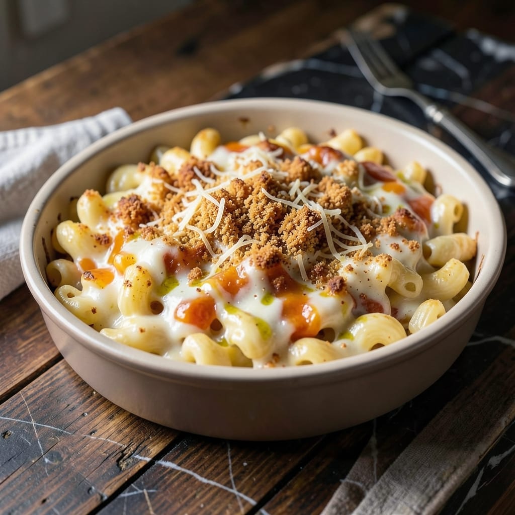 Mac and Cheese Recipe for 10 People: Baked Crowd Pleaser With Triple Cheese