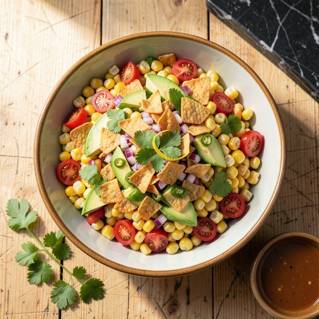 Corn Salad Recipe With Corn Chips: Southwestern Layers With Crunchy Texture
