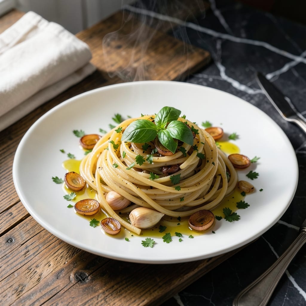 Spaghetti Recipe Without Meat: Garlic and Herb Vegetarian Delight Spaghetti Recipe Without Meat: Garlic and Herb Vegetarian Delight