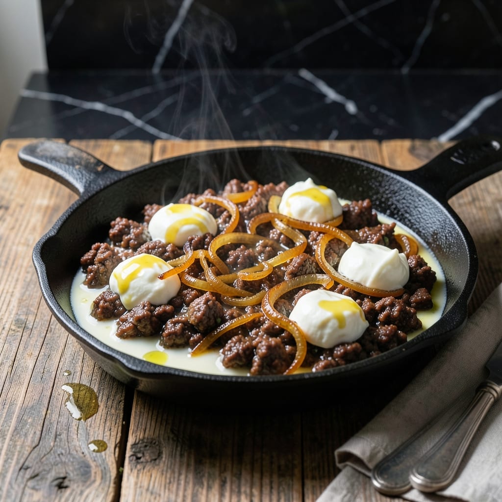Keto Recipe Using Ground Beef: High-Fat Savory Skillet Meal
