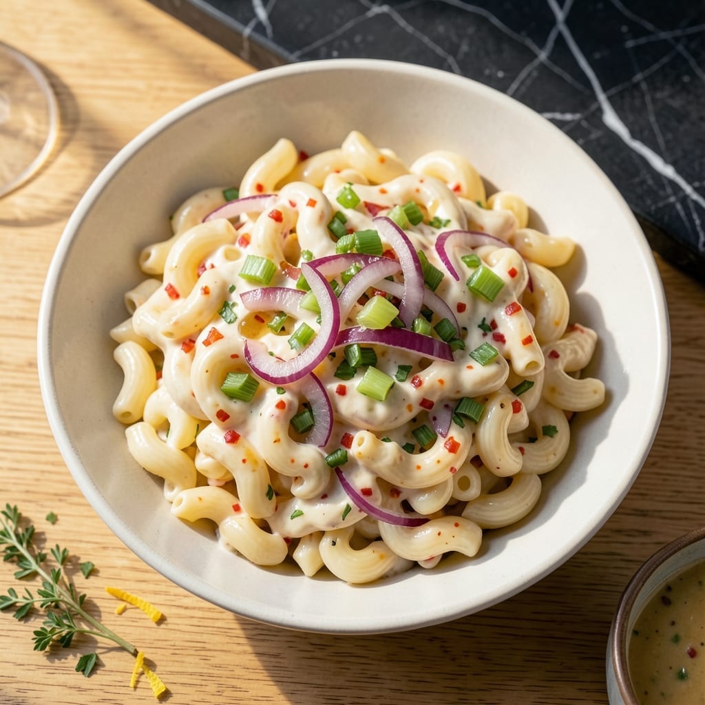 Macaroni Salad Recipe No Vinegar: Creamy Dressing With Sweet Pickle Tang