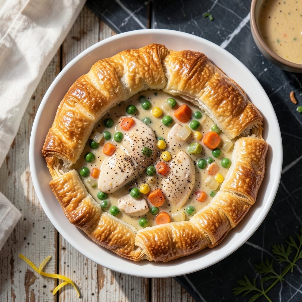 Easy Chicken Pot Pie Recipe With Cream Of Chicken Soup: Flaky Crust and Creamy Filling