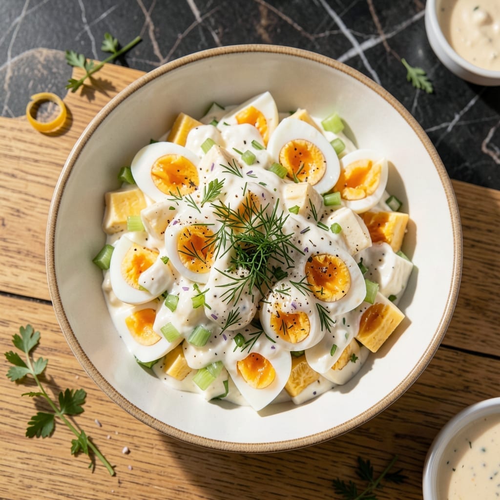 Egg Salad Recipe No Mayonnaise: Greek Yogurt Twist With Bright Herbs