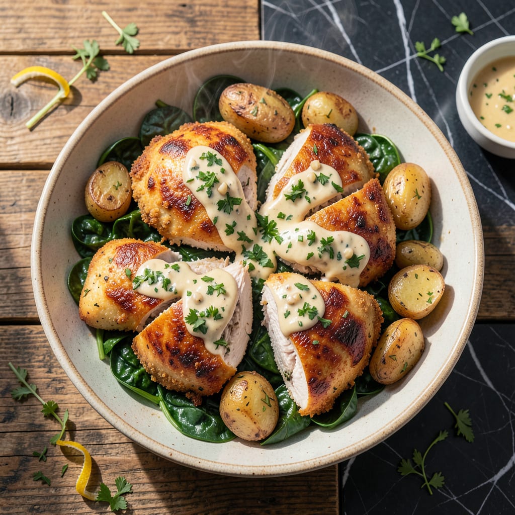Complete Baked Chicken Kiev Recipe: Buttery Herb Stuffed Golden Delight overview image