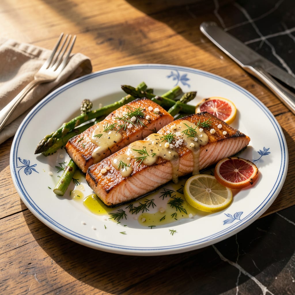 Comprehensive baked coho salmon recipe visual reference