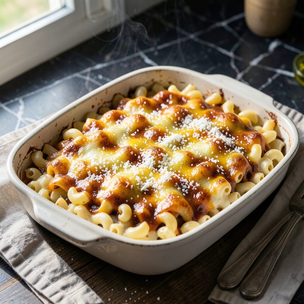Macaroni and Cheese Recipe for a Crowd: Baked to Bubbly Golden Perfection