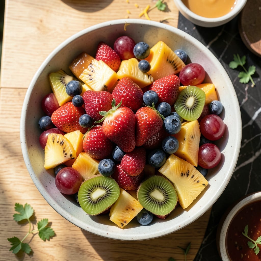 Healthy Recipe for Fruit Salad to Die For: Rainbow Freshness With Honey-Lime Zing