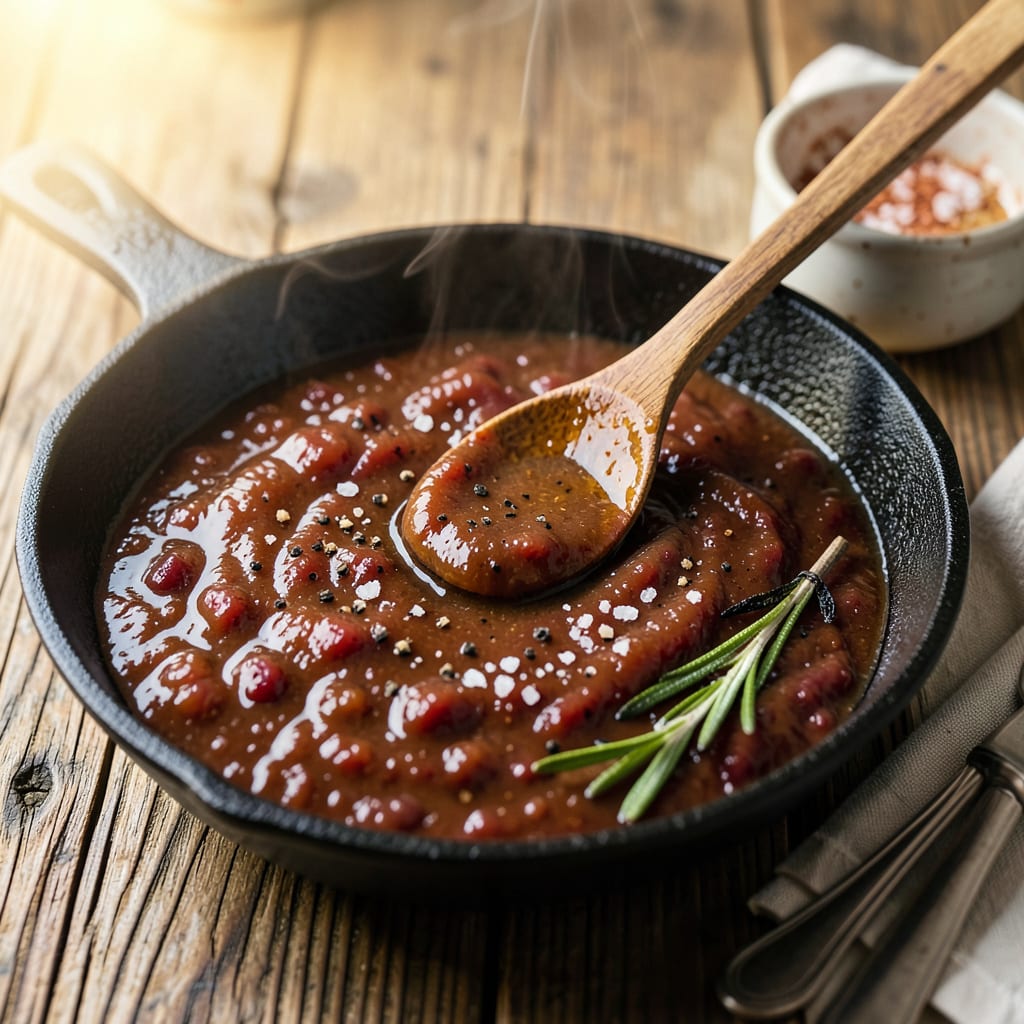 Visual representation of BBQ Sauce Recipe Without Tomato Products: Smoky Sweet Glaze for Allergies