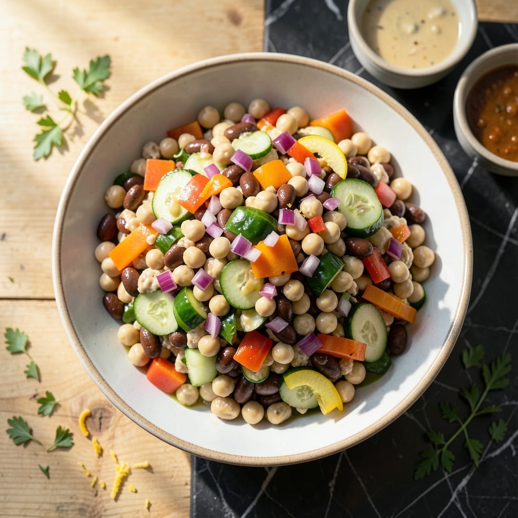 Bean Salad Recipe No Sugar: Zesty Protein-Packed Medley Bean Salad Recipe No Sugar: Zesty Protein-Packed Medley