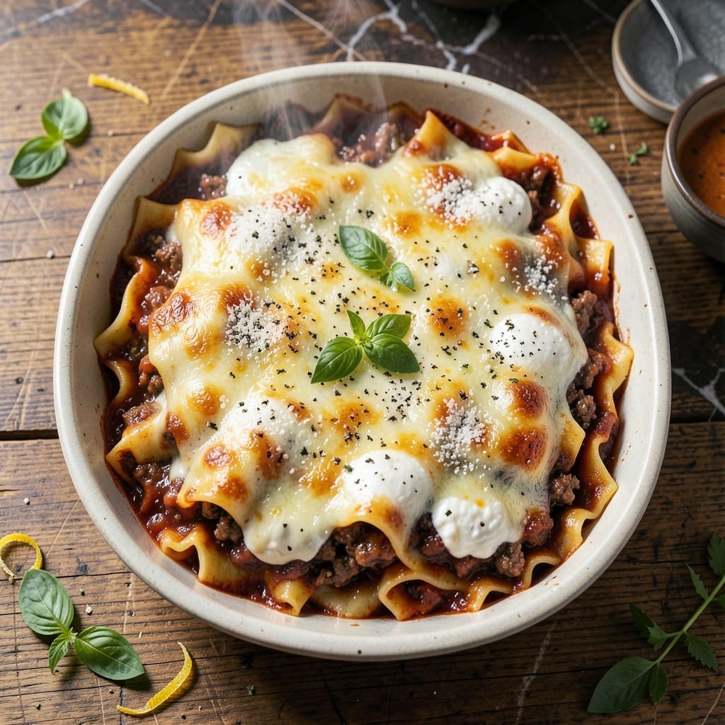 Meat Lasagna Recipe With Ricotta Cheese: Layered Italian Comfort in Every Bite