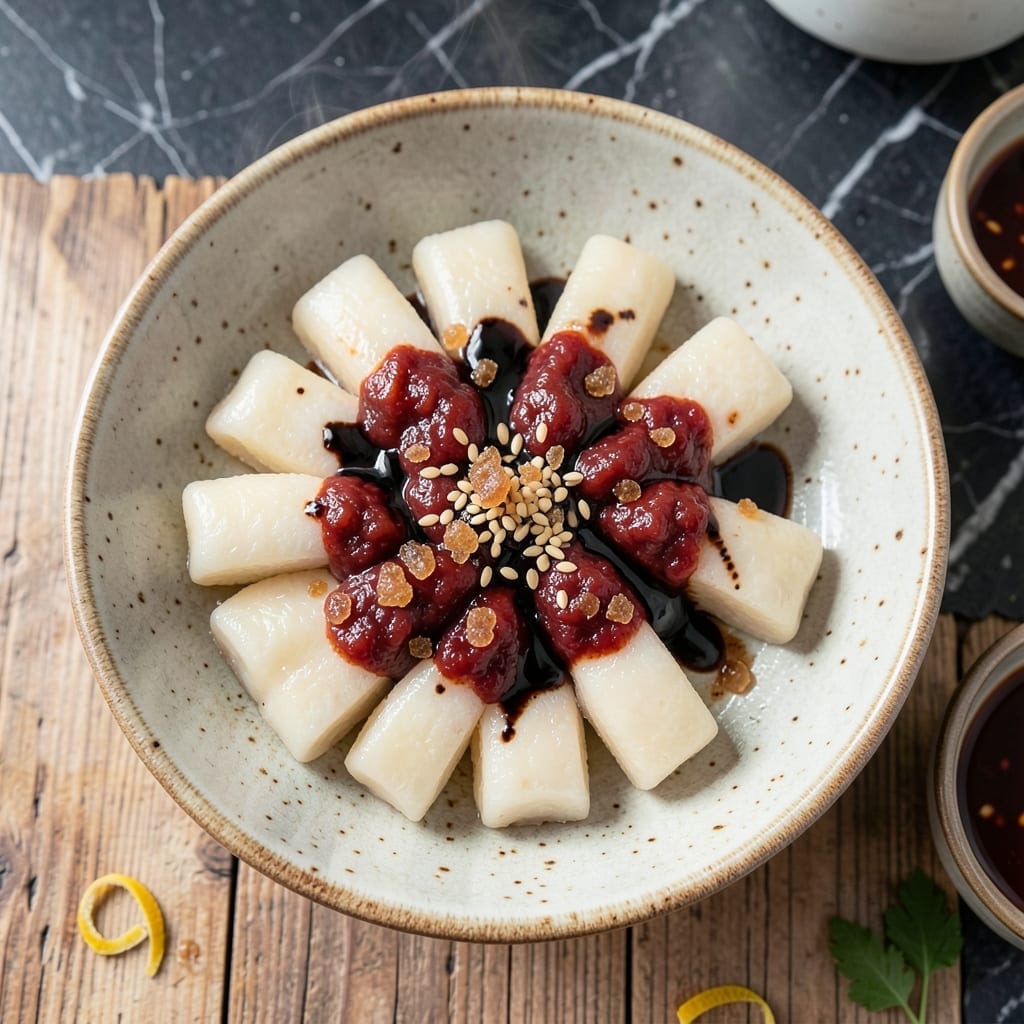 Korean Rice Cake Recipe From Scratch: Chewy Texture With Spicy Gochujang Glaze